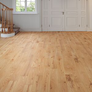 OFF 14% Luxury Flooring Light Solid Oak Smooth & Lacquered Flooring - 18mm ... Luxury Flooring