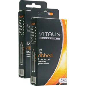 OFF 17% Vitalis Ribbed Condoms - 24 Pack Condoms