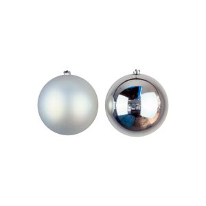 OFF 42% 20cm Silver Bauble Set Shiny/Matte (12 pc)  - Christmas Tree ... Christmas Tree World