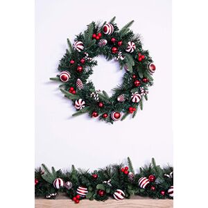 OFF 42% 50cm Decorated Mixed Pine Wreath with ... Christmas Tree World