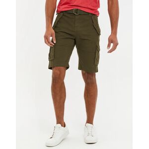 OFF 31% Threadbare Men's Khaki Belted Cargo Shorts - 30 - Khaki Threadbare.